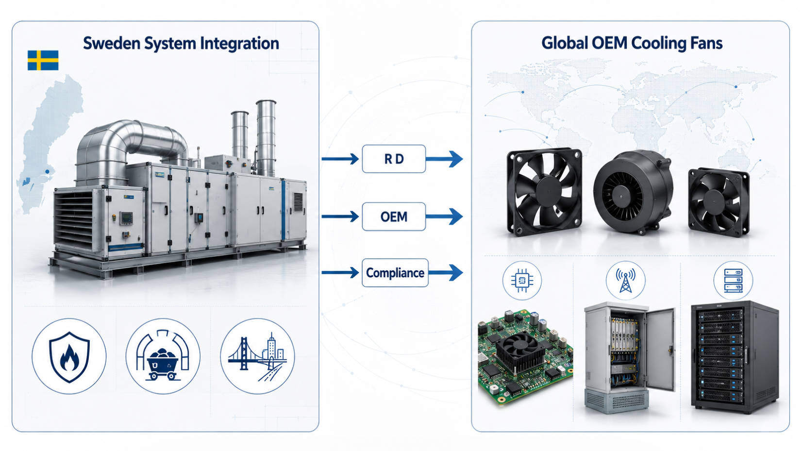 Top Cooling Fan Manufacturers and Suppliers in Sweden
